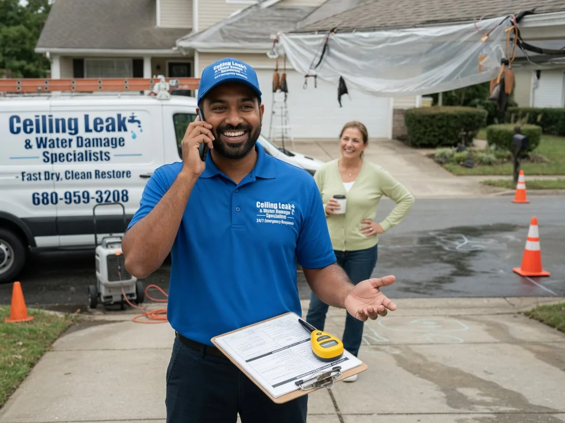 Ceiling Leak Cleanup Binger, OK FAQs